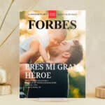 Miniatura de Placa Revista Forbes con Foto y Textos personalizada