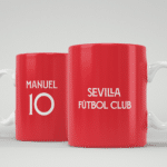 Miniatura de Taza Equipo Fútbol Sevilla con Nombre personalizada