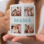 Miniatura de Taza Mamá con Cuatro Fotos personalizada