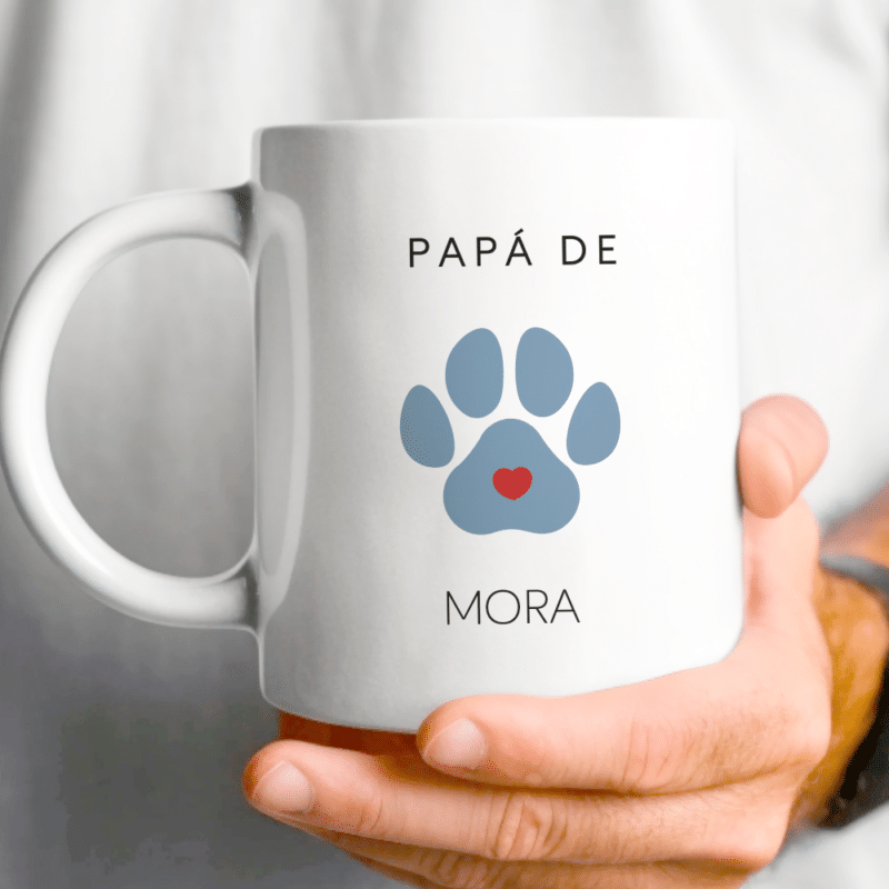 Taza Papá de Mascota con Nombre personalizada