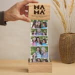 Miniatura de Caja de Fotos Acordeón Mamá Corazones con Texto personalizada