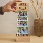 Miniatura de Caja de Fotos Acordeón Reloj con Fecha personalizada