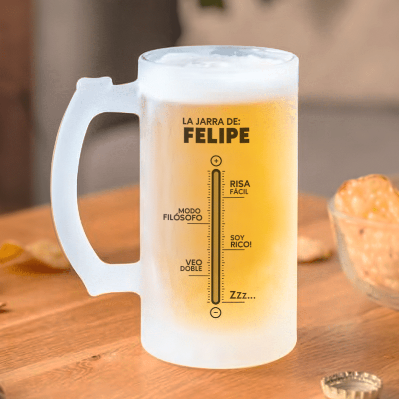 Jarra de Cerveza Cervezometro personalizada