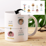 Miniatura de Taza Línea del Tiempo con Hitos personalizada