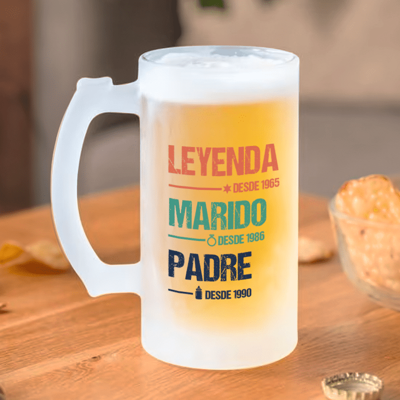 Jarra de Cerveza Leyenda personalizada