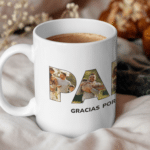 Miniatura de Taza Papá con Fotos y Texto personalizada