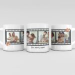 Miniatura de Taza Carrete de Fotos con Texto personalizada