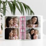 Miniatura de Taza Mamá Cubos con Cuatro Fotos personalizada