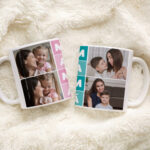 Miniatura de Taza Mamá Cubos con Cuatro Fotos personalizada