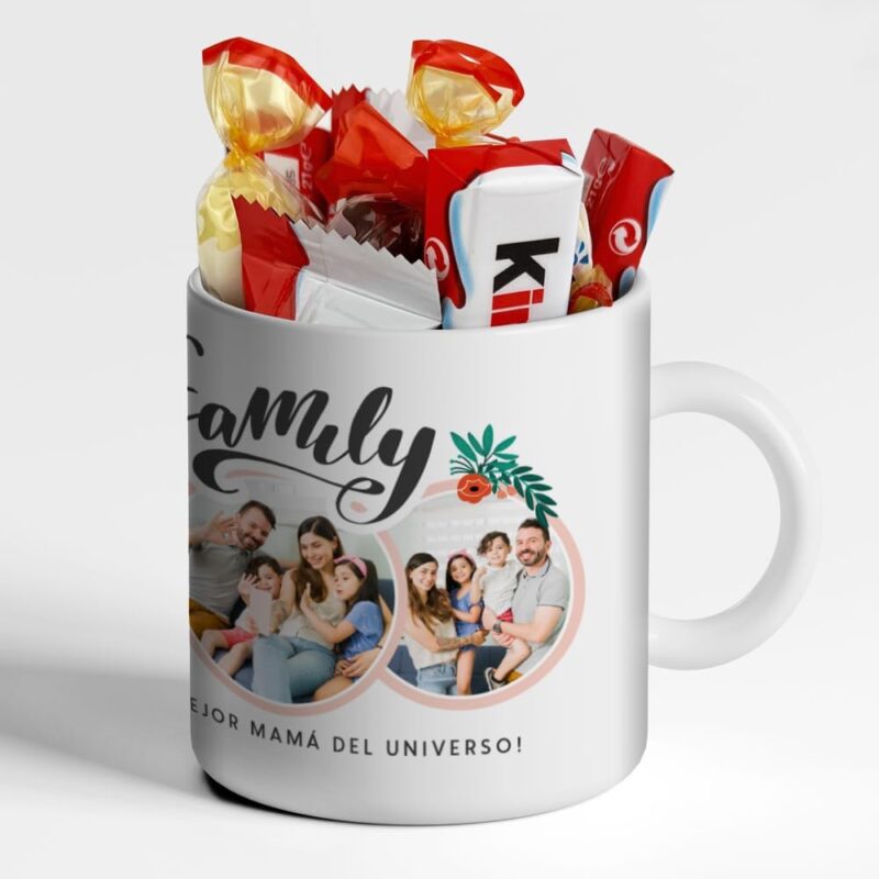 Taza Family con Fotos y Nombres personalizada