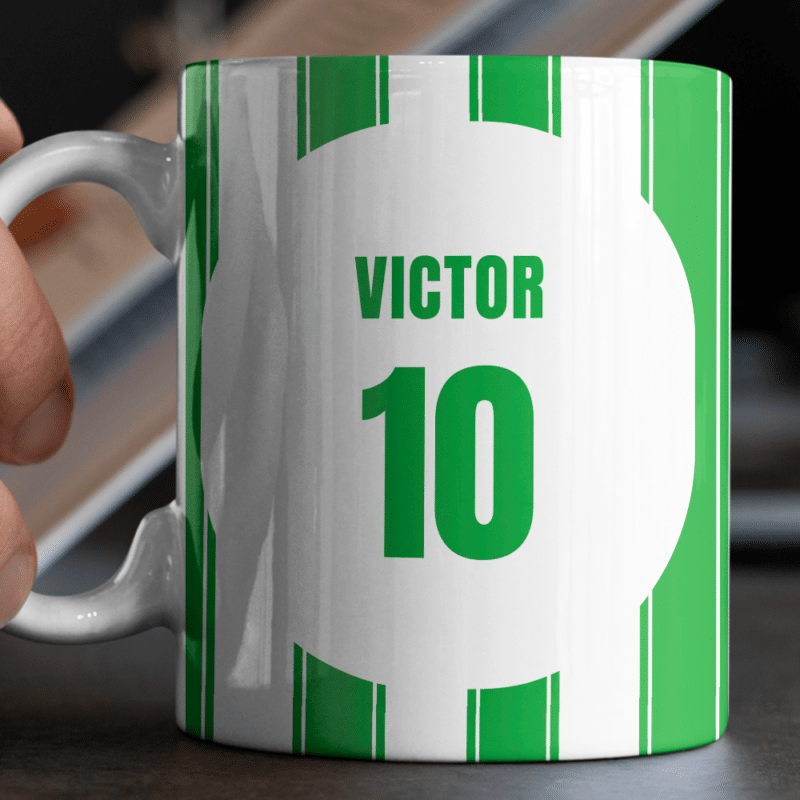 Taza Equipo Fútbol Betis con Nombre personalizada