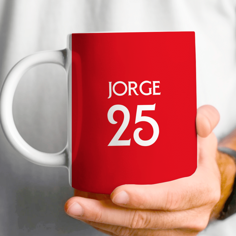 Taza Equipo Fútbol Sevilla con Nombre personalizada