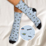 Miniatura de Calcetines de Hombre Viñeta con Nombre personalizado