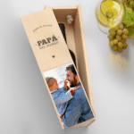 Miniatura de Caja de Vino Diseño Rectangular personalizada