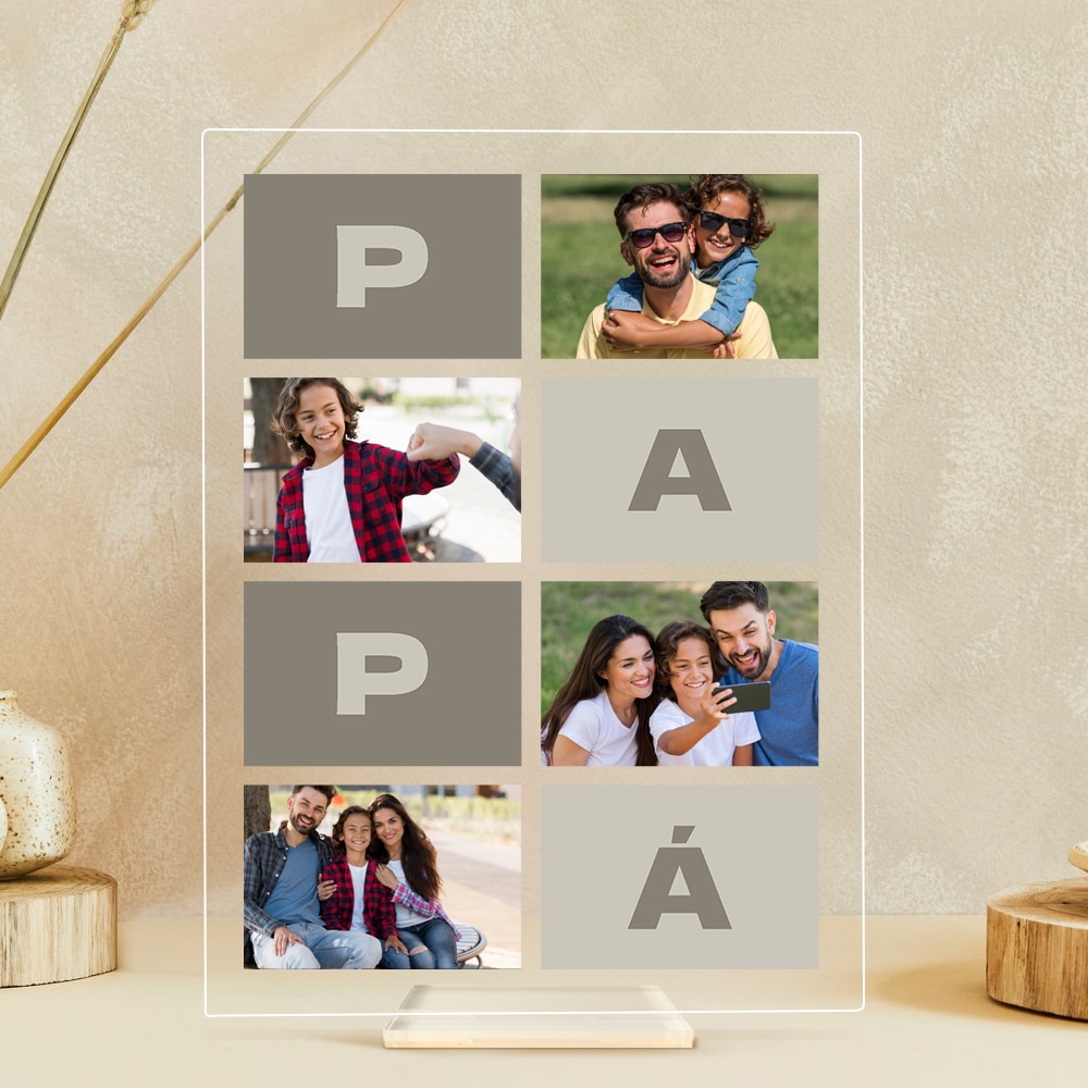 Placa Papá Módulos con Fotos personalizada