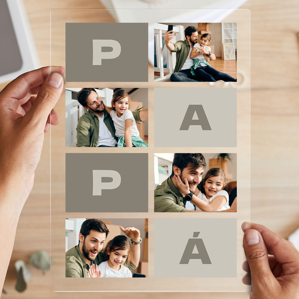 Placa Papá Módulos con Fotos personalizada