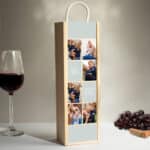 Miniatura de Caja de Vino Seis Fotos con Texto personalizada