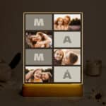 Miniatura de Lámpara Bloques Mamá con Cuatro Fotos personalizada