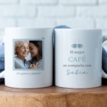 Miniatura de Taza Café con Foto y Texto personalizada