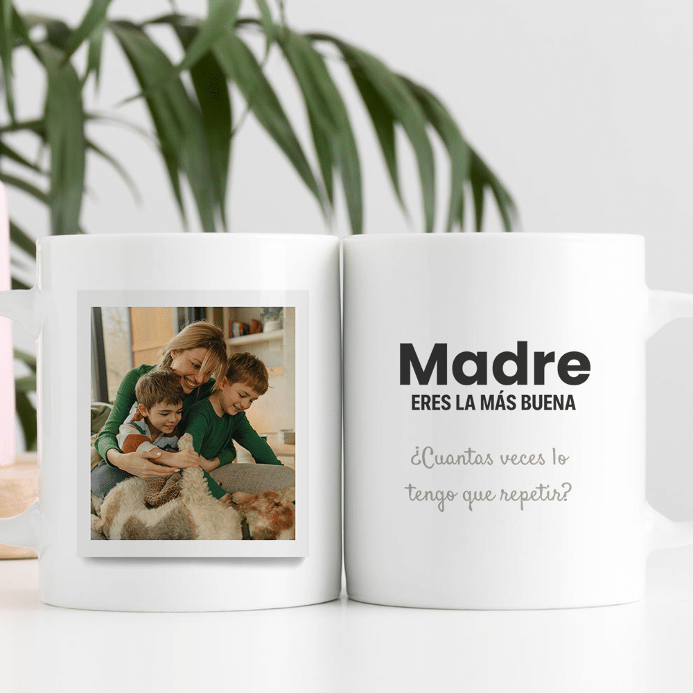 Taza Polaroid con Frases y Foto personalizada