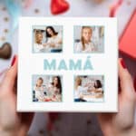 Miniatura de Caja de Bombones Mamá con Cuatro Fotos personalizada