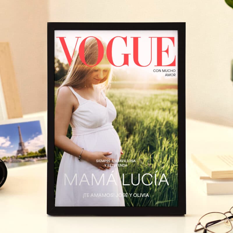 Placa Revista Vogue con Foto personalizada