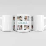 Miniatura de Taza Mamá con Cuatro Fotos personalizada