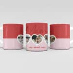 Miniatura de Taza Corazones con Fotos y Nombres personalizada