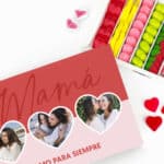 Miniatura de Caja de Dulces Mamá con Tres Fotos personalizada