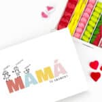 Miniatura de Caja de Dulces Mamá Dibujos con Nombres personalizada