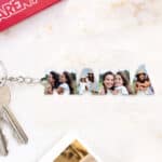 Miniatura de Llavero con Fotos en letras Mamá personalizado