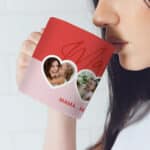 Miniatura de Taza Corazones con Fotos y Nombres personalizada