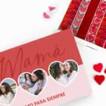 Miniatura de Caja de Dulces Mamá con Tres Fotos personalizada