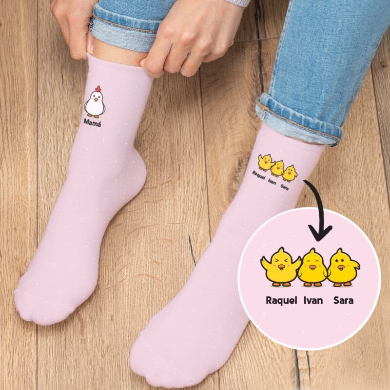 Calcetines Pollitos con Nombres personalizados