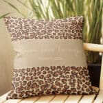 Miniatura de Cojín Animal Print con Texto personalizado