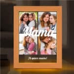 Miniatura de Lámpara Mamá Collage con Cuatro Fotos personalizada