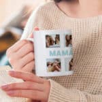 Miniatura de Taza Mamá con Cuatro Fotos personalizada