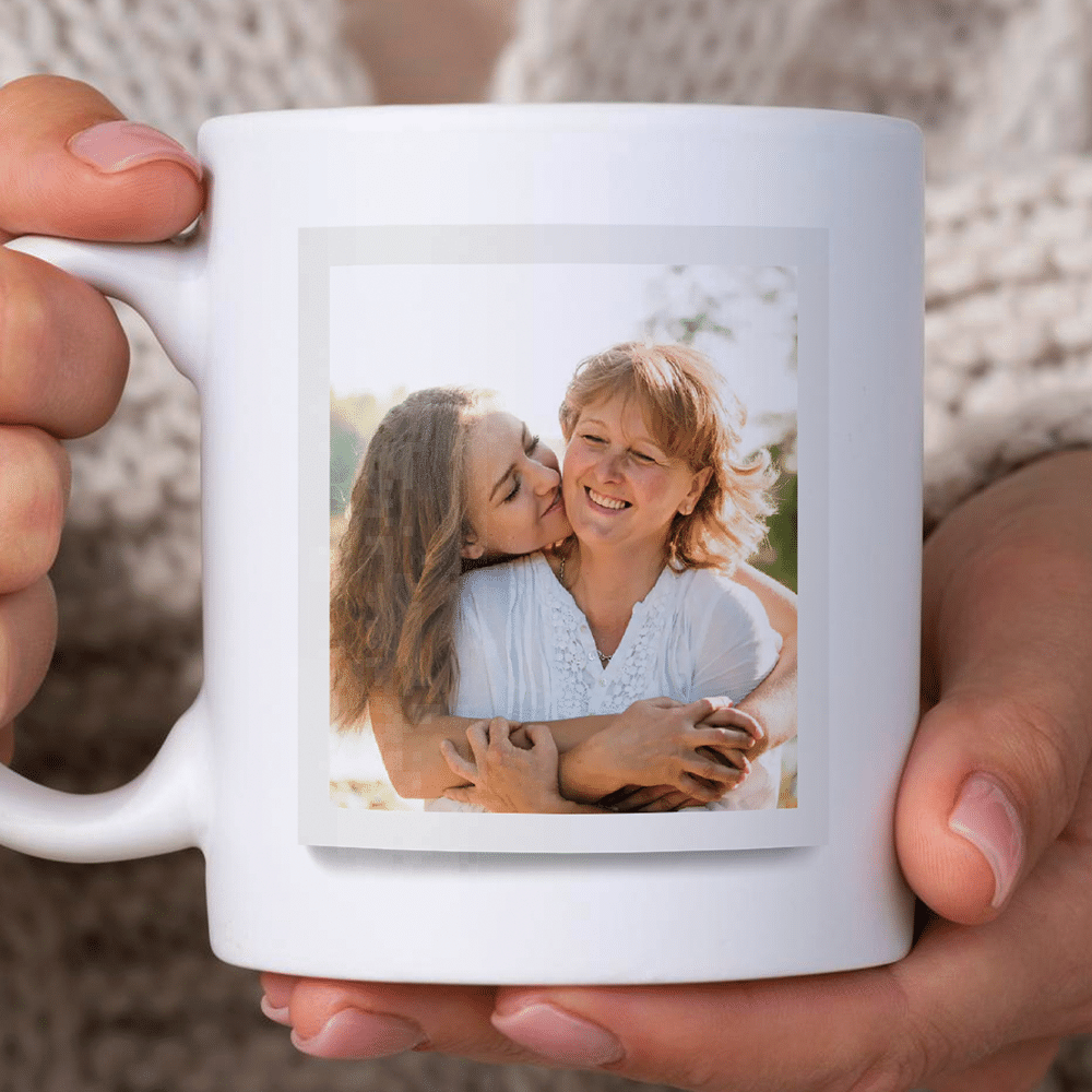 Taza Polaroid con Frases y Foto personalizada