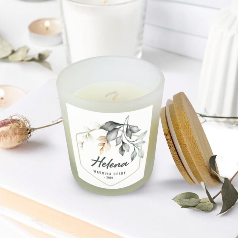 Vela Hojas con Textos personalizada