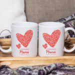 Miniatura de Taza Corazón Estilo con Nombre personalizada