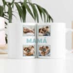 Miniatura de Taza Mamá con Cuatro Fotos personalizada