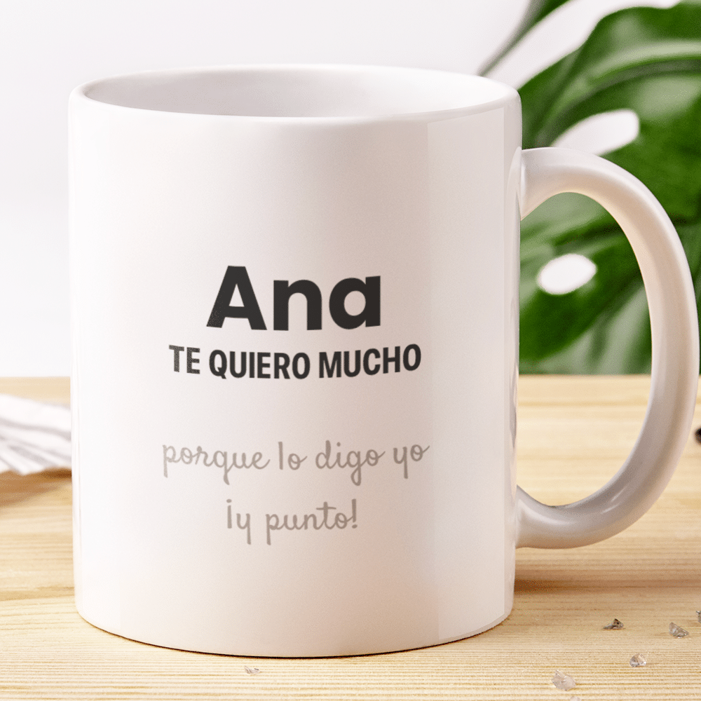 Taza Polaroid con Frases y Foto personalizada