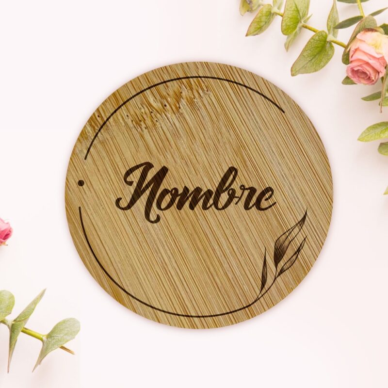 Vela Hojas con Textos personalizada