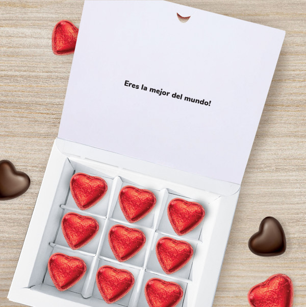 Caja de Dulces Mamá con Fotos en Letras personalizada