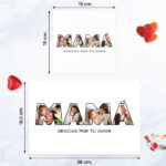 Miniatura de Caja de Dulces Mamá con Fotos en Letras personalizada