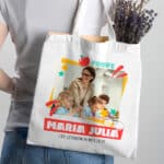 Miniatura de Tote Bag con Foto y Texto personalizada