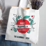 Miniatura de Tote Bag Manzana con Texto personalizada