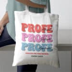 Miniatura de Tote Bag Profe en Colores con Nombre personalizada