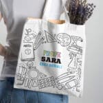 Miniatura de Tote Bag Material Escolar con Nombre personalizada