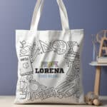 Miniatura de Tote Bag Material Escolar con Nombre personalizada